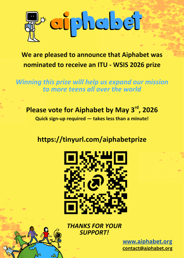 Aiphabet has been nominated for the 2026 ITU WSIS Prizes!